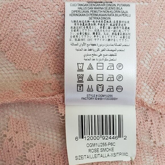 BCBGENERATION Floral Lace Open-back Top Size XSMALL - Picture 14 of 16